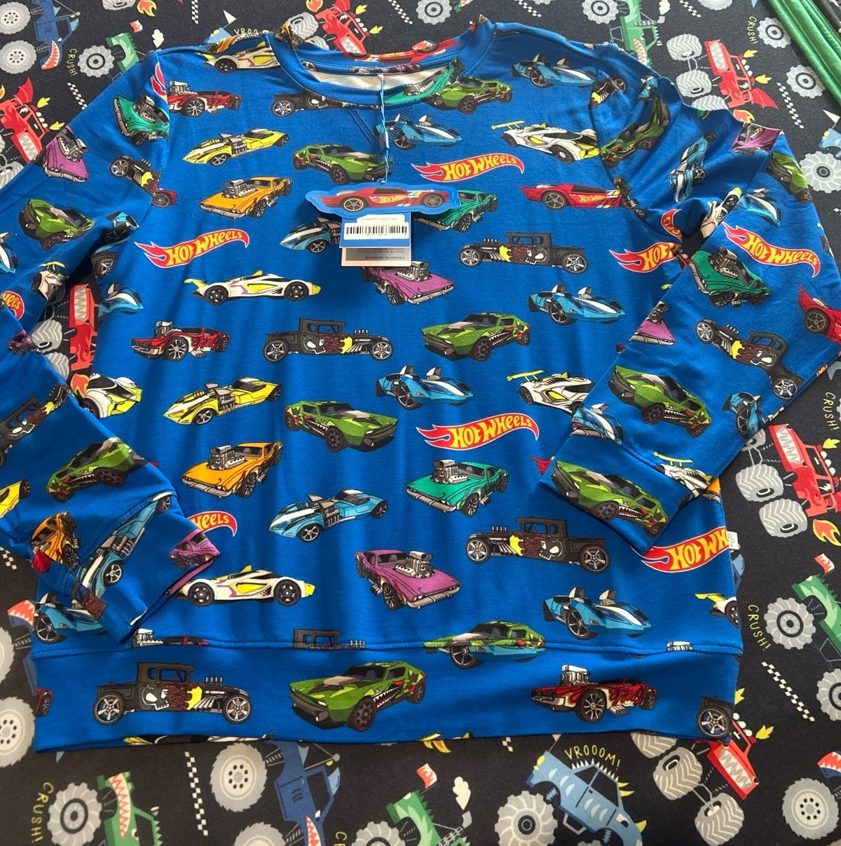 Posh Peanut Hot Wheels L/S loose fit shirt 10/12