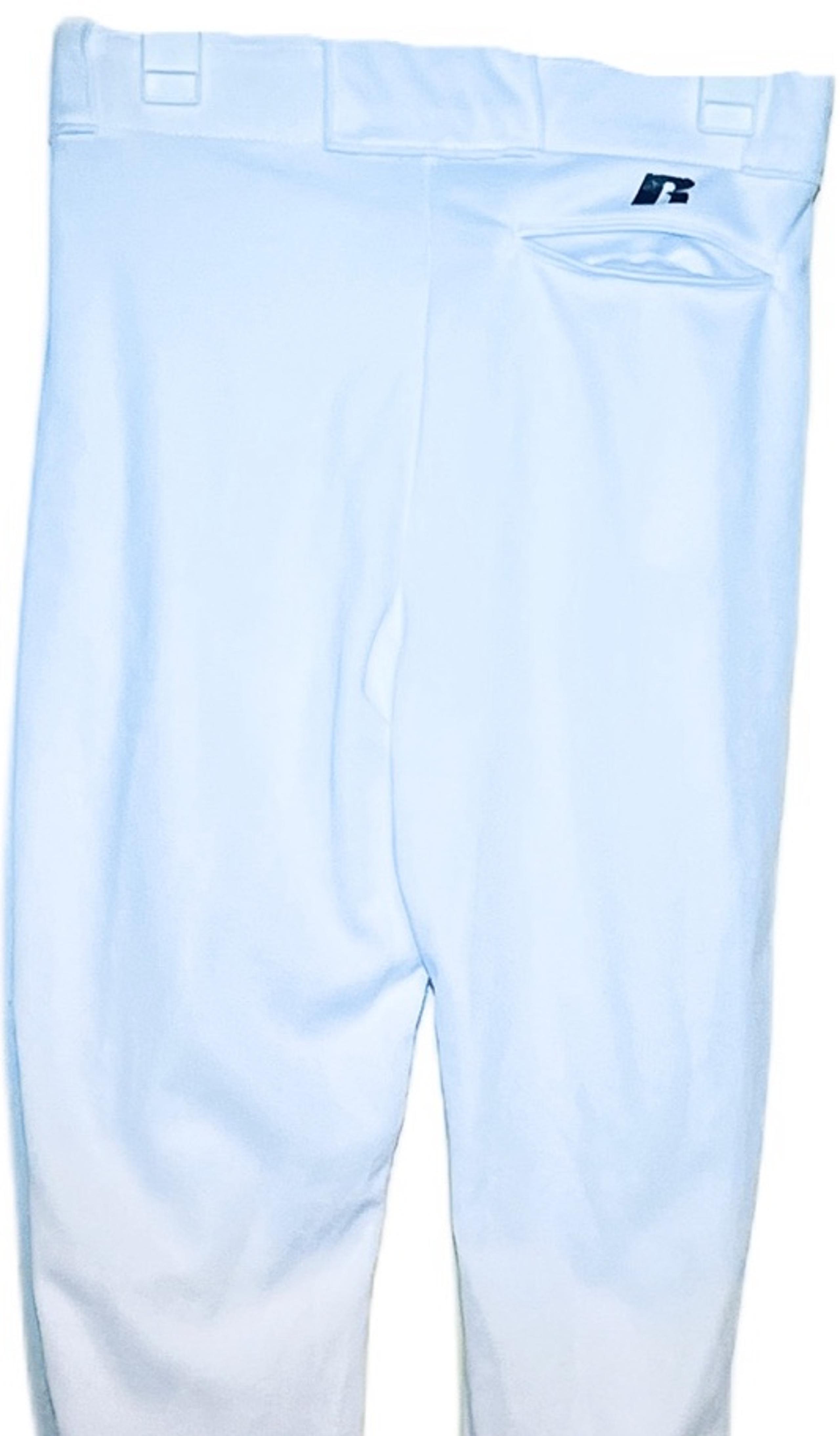 MENS WHITE SZ MED RUSSELL ATHLETIC BASEBALL PANTS