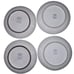 Maison Versailles Blanc Colette Salad Plates - 8.5 | Set of 4