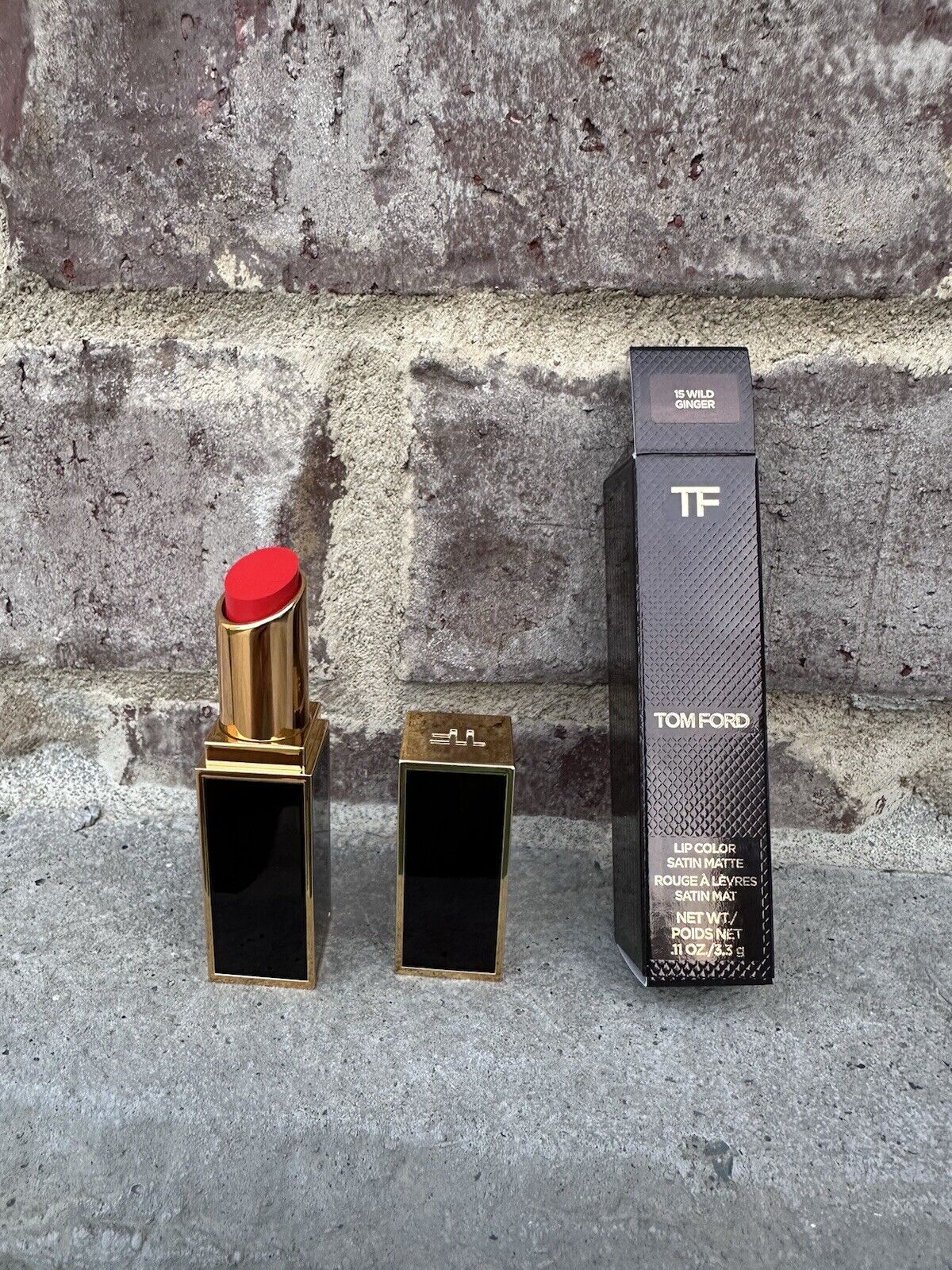 TOM FORD SATIN MATTE Lip Color 0.11oz/3.3g Authentic ,15 Wild Ginger NEW in Box