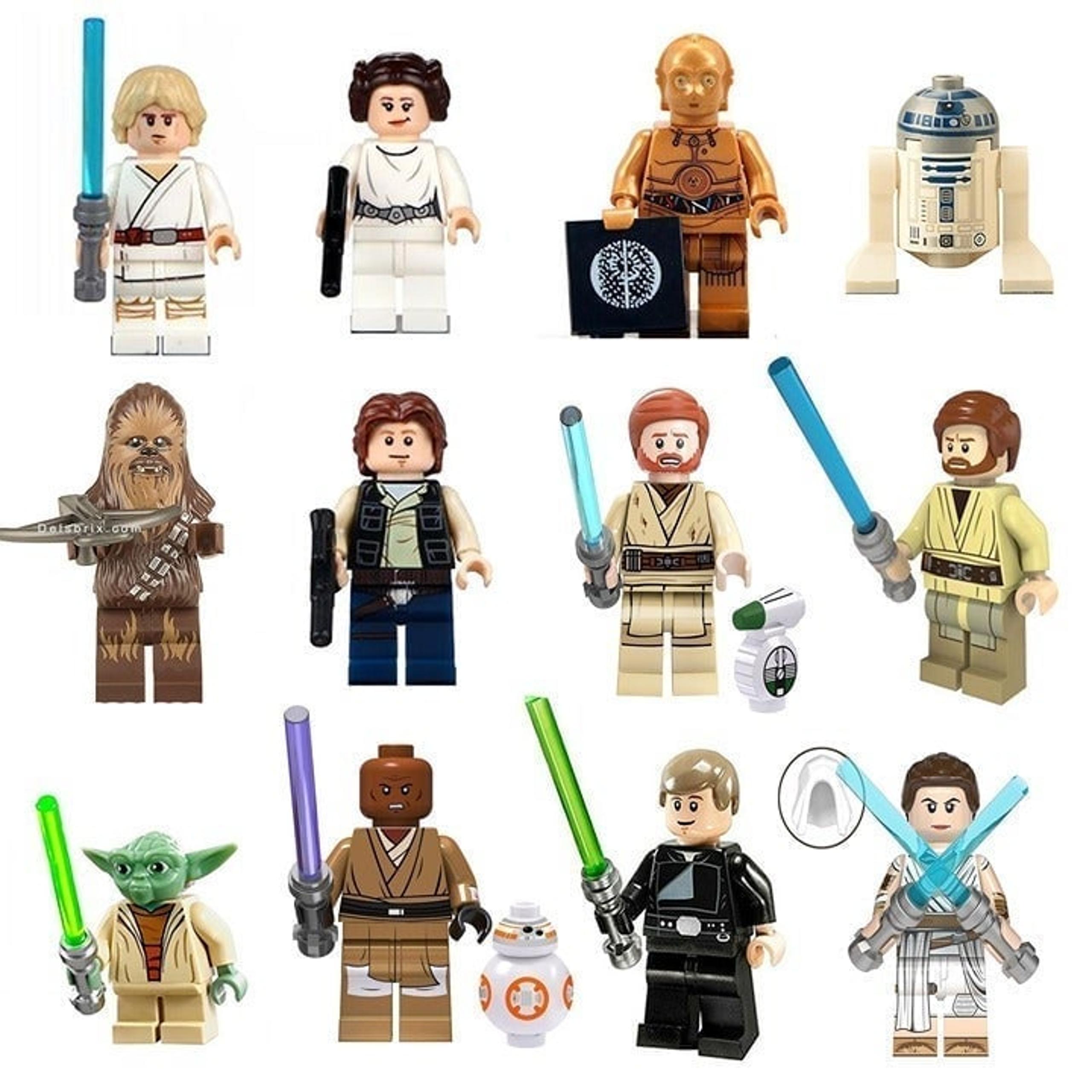 Star Wars Minifigures Lego Compatible building blocks Rebels, Jedi, good guys