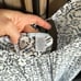 Eberjey Ruffled Tunic Beach Dress Size S/M Open Back White and Blue Long Sleeve