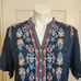 Johnny Was embroidered lightweight mini dress sz M
