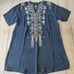 Johnny Was embroidered lightweight mini dress sz M