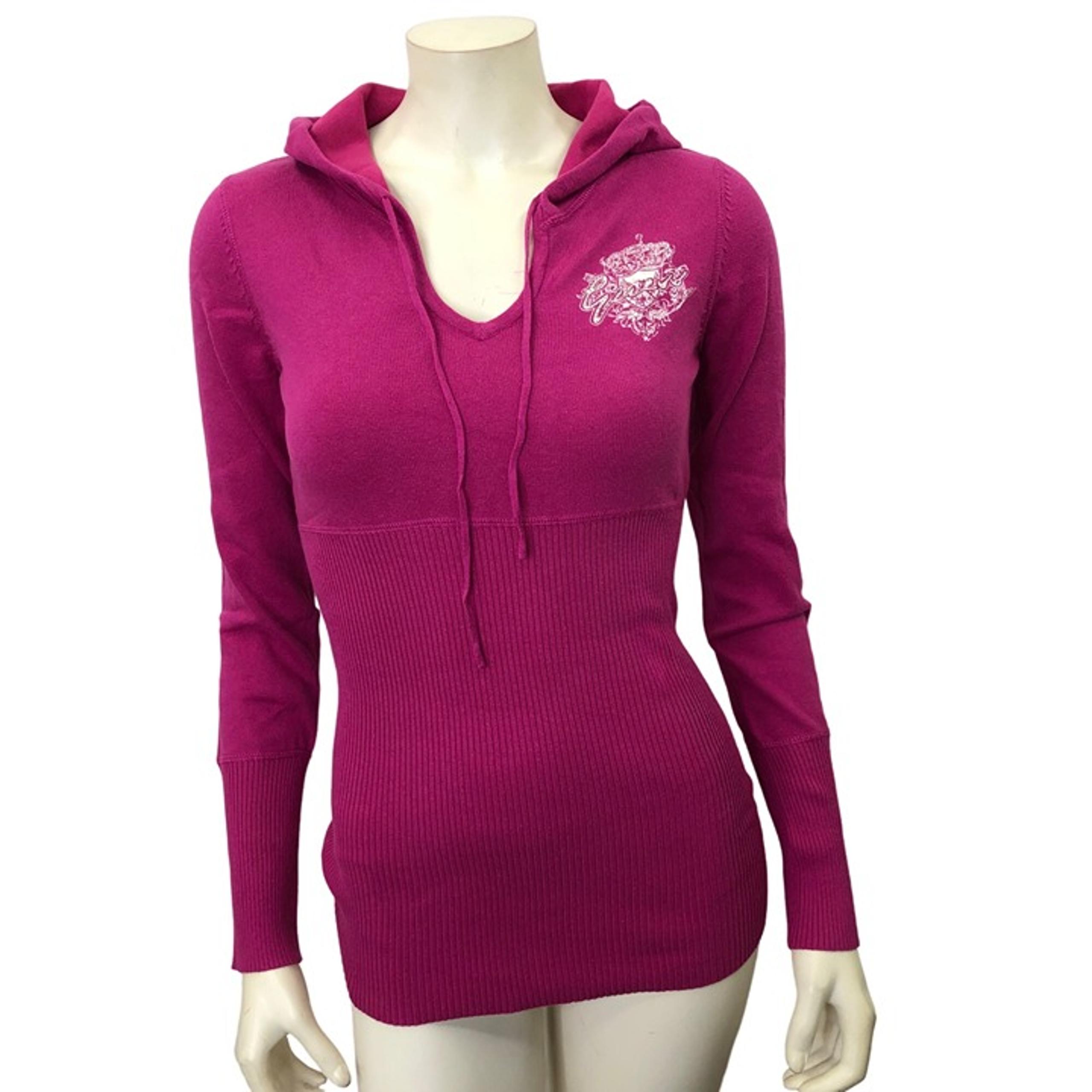 GUESS LIGHT HOODED SLIM FIT SWEATER LG NEW WITH TAG