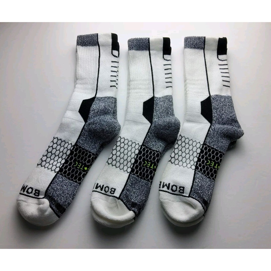 Bombas Hex Tec Calf Socks Lot Of 3 Pairs Size M