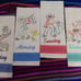 retro Southwest Embroidered Martha Stewart 7 days of the week Mexican kitchen