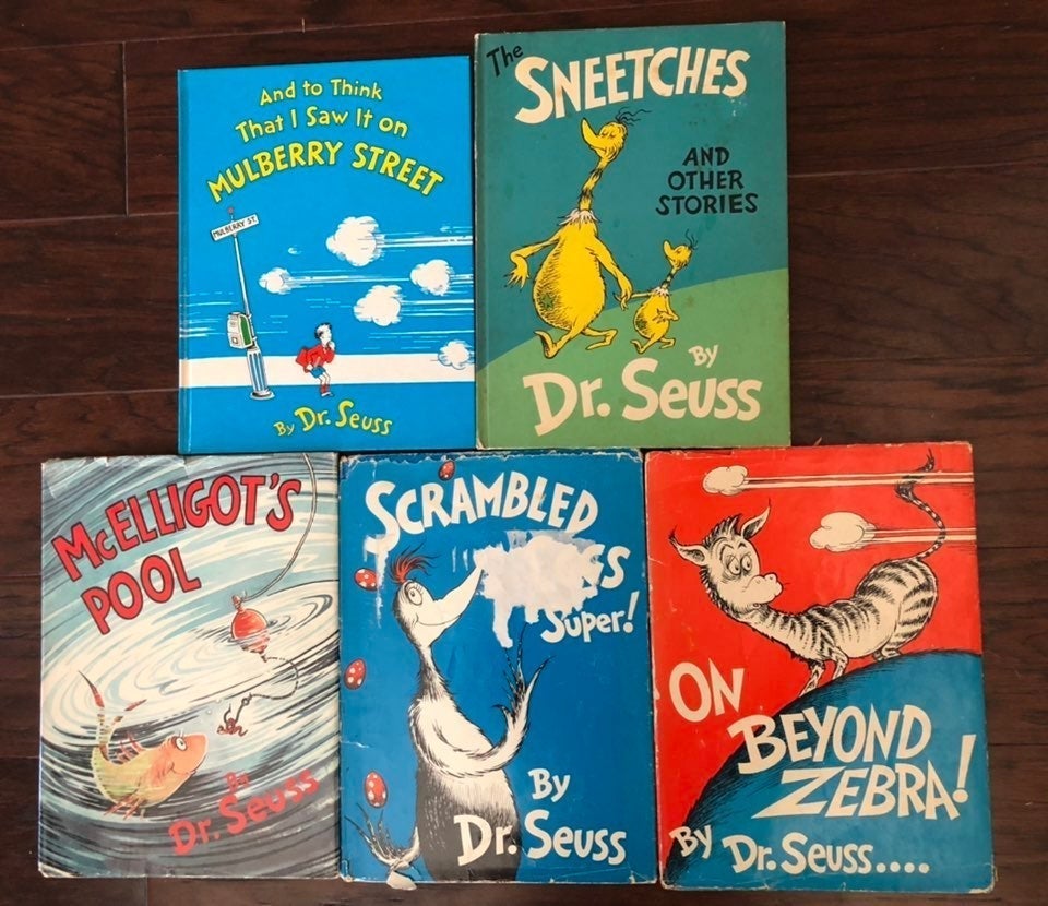 Lot of 5 hardcover Dr. Suess books