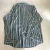EUC Lacoste Button Up Front Blue Striped Long Sleeve Dress Shirt size Large / 44