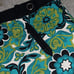Ann Taylor Green teal print lined skirt size 10