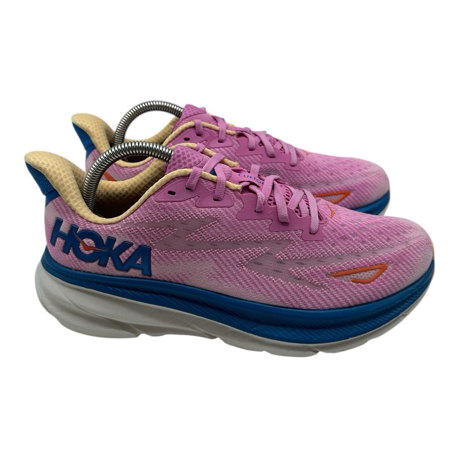 Hoka One One Clifton 9 Running Shoes Womens 9 B Lilac Sneakers 1127896 CSLC