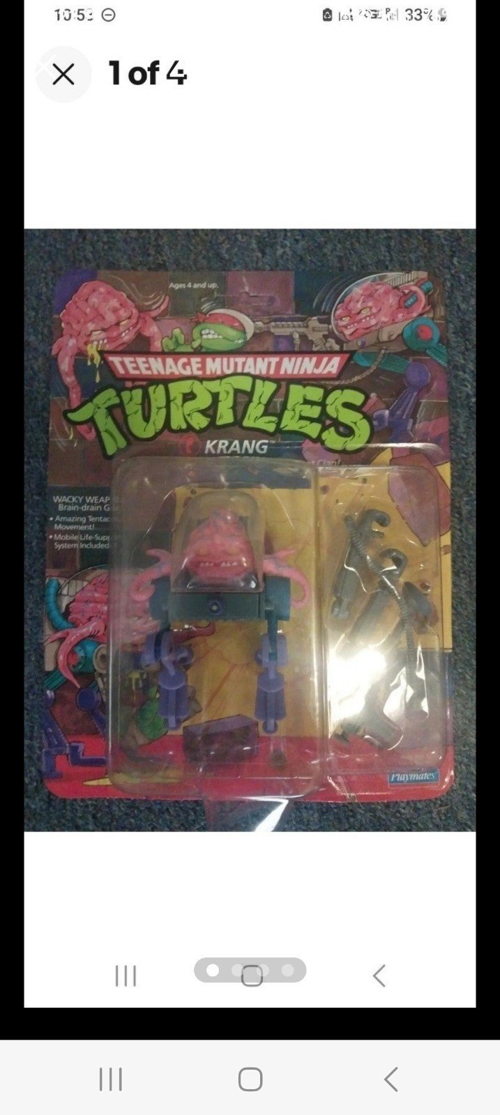 TMNT Krang New In Box Vintage Turtle