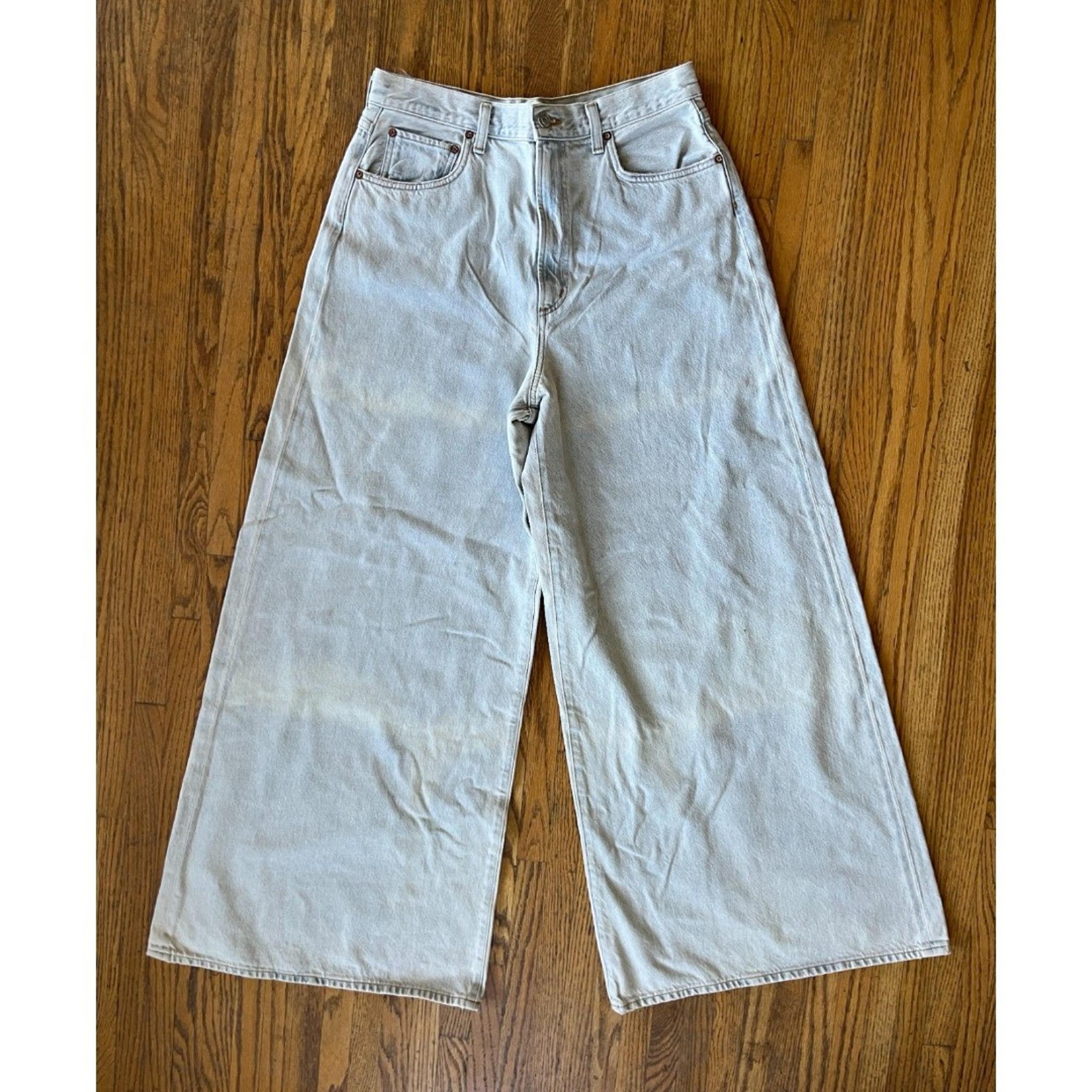 AGOLDE Los Angeles Dame Tie Dye Wide Leg Flare Denim Jeans Pants Women's Size 30