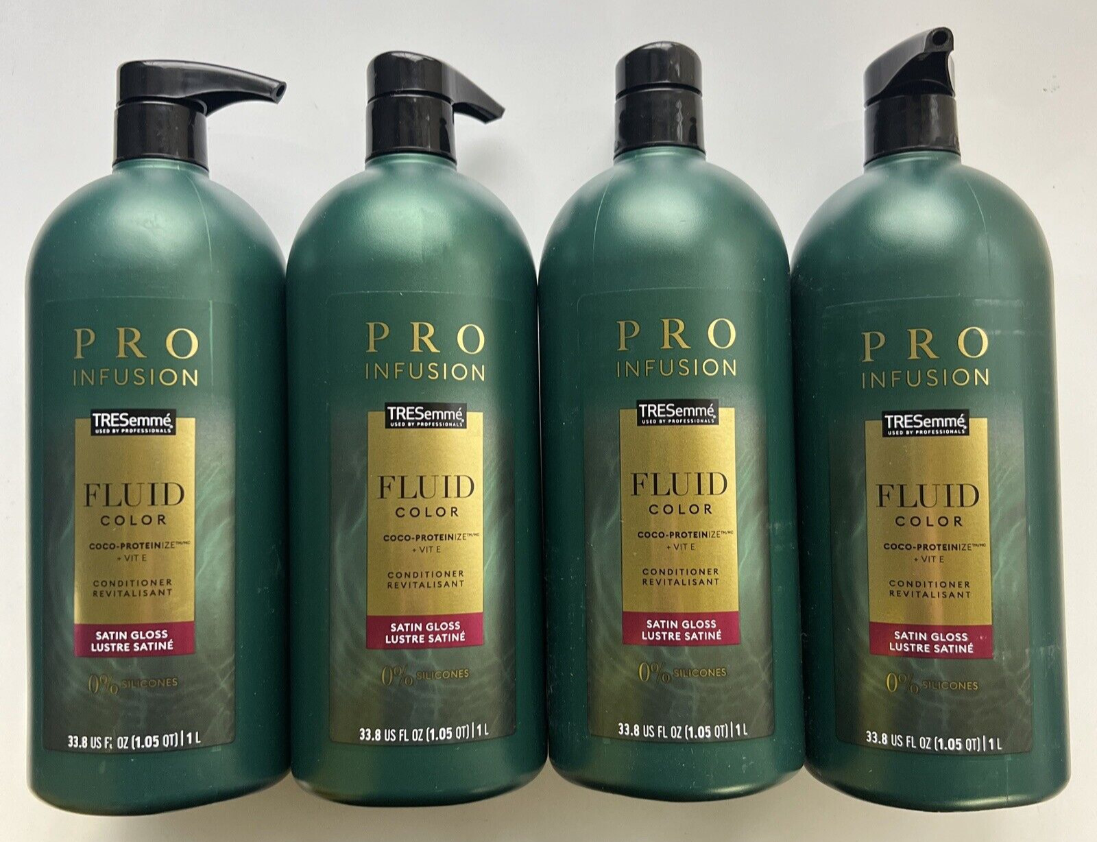 Tresemme Pro Infusion Fluid Color Satin Gloss Conditioner 33.8OZ 4 Pack