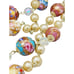 Vintage Triple Strand Glass Pearl & Wedding Cake Necklace (A762)