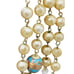 Vintage Triple Strand Glass Pearl & Wedding Cake Necklace (A762)