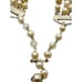 Vintage Triple Strand Glass Pearl & Wedding Cake Necklace (A762)
