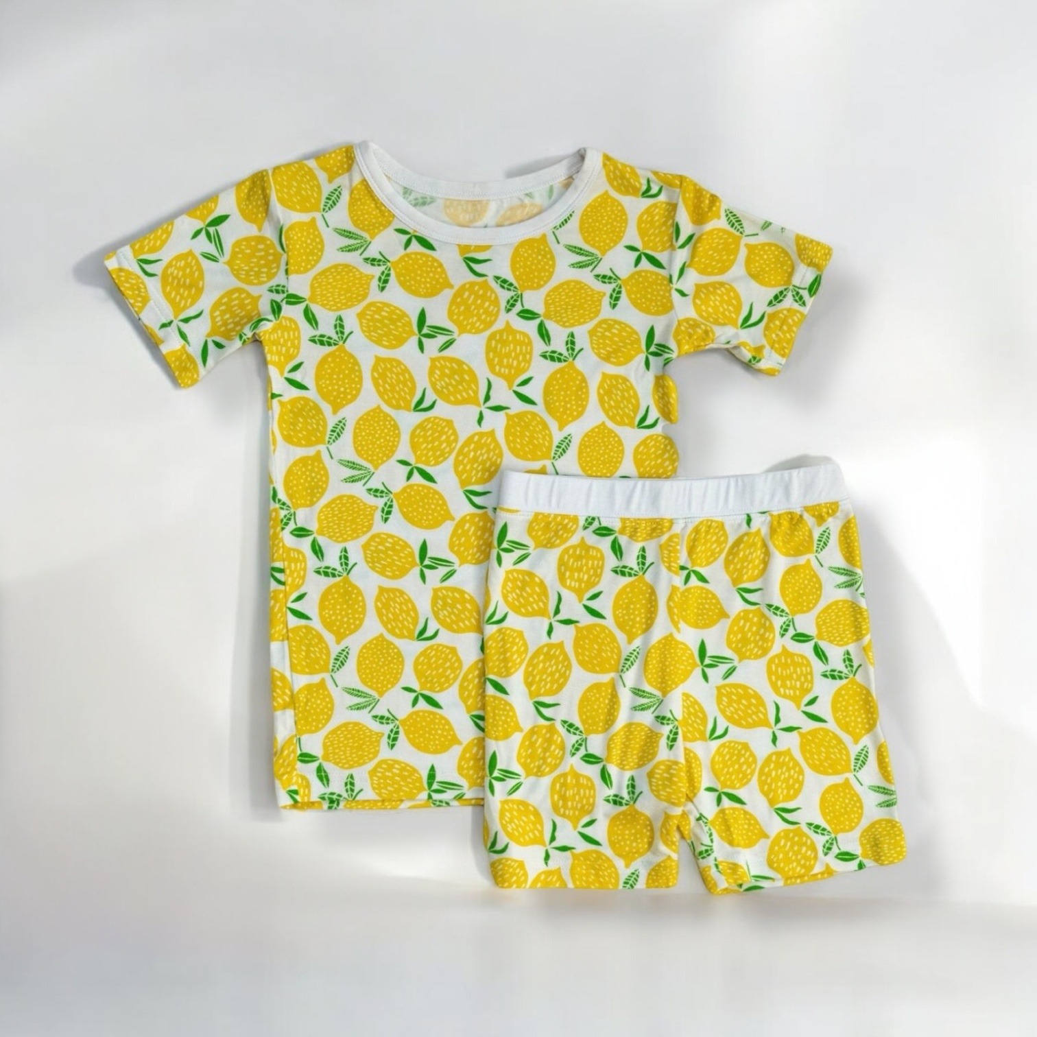Little Sleepies | Original Lemons Short Sleeve + Shorts Viscose Bamboo 2T NWT