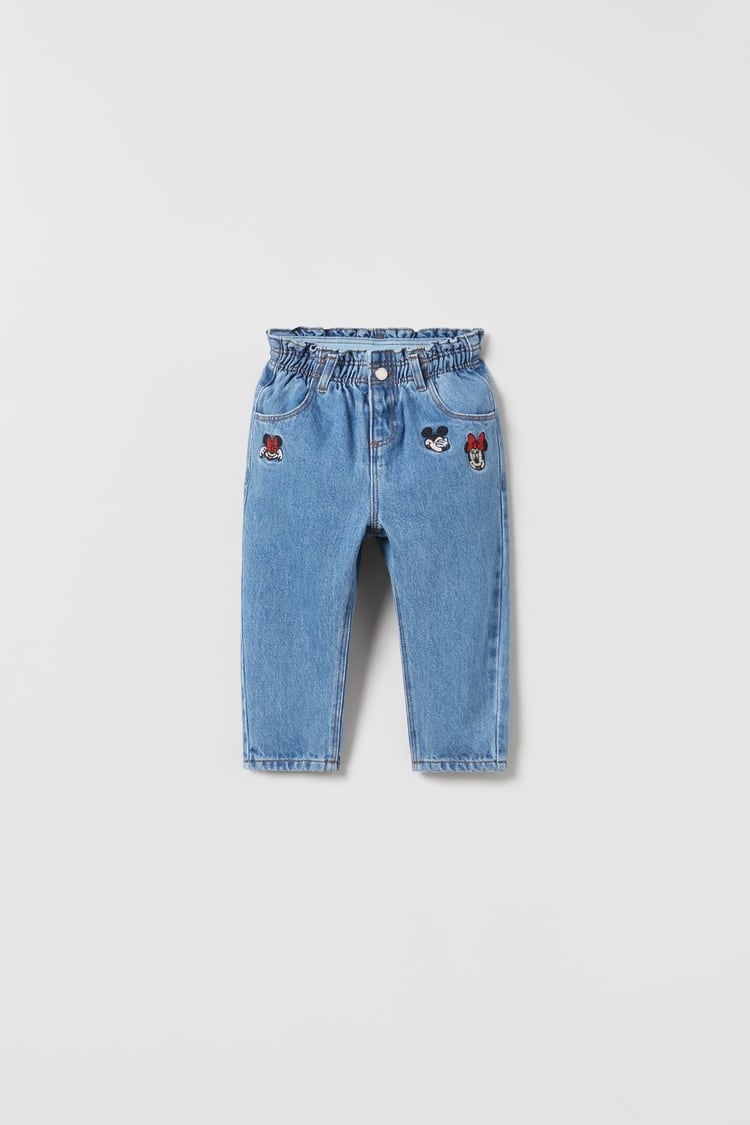 Zara Toddler Disney Embroidered Jeans 4-5 NWT