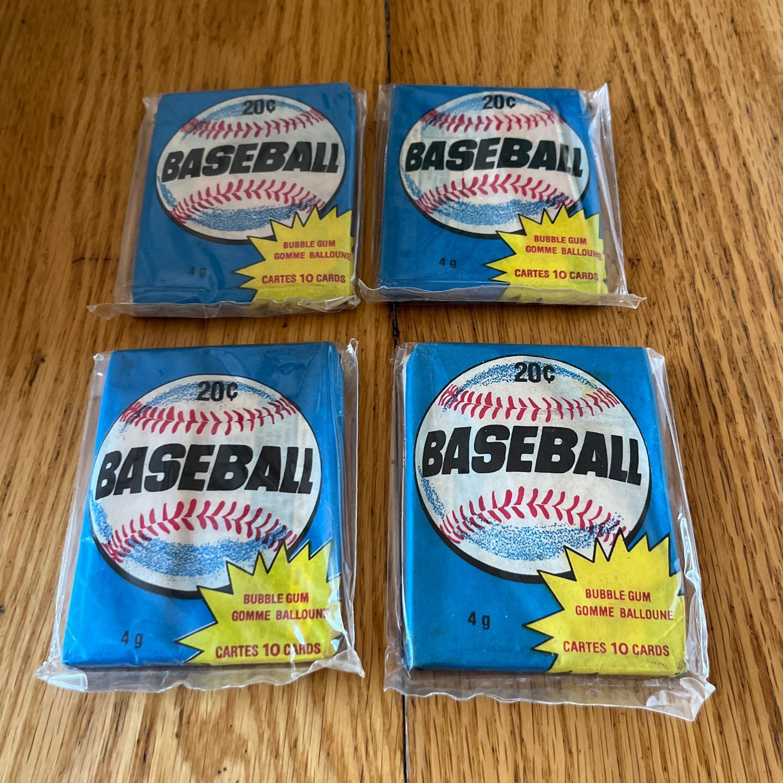 4 1980 OPC MLB Wax Packs