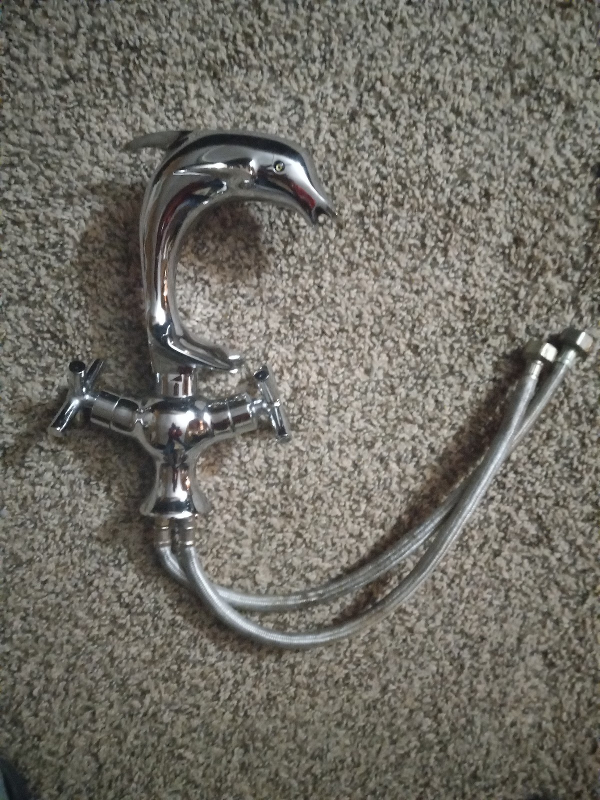 Chrome Dolphin Faucet Fixture