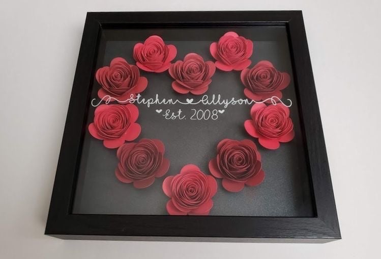 Valentines shadow boxes