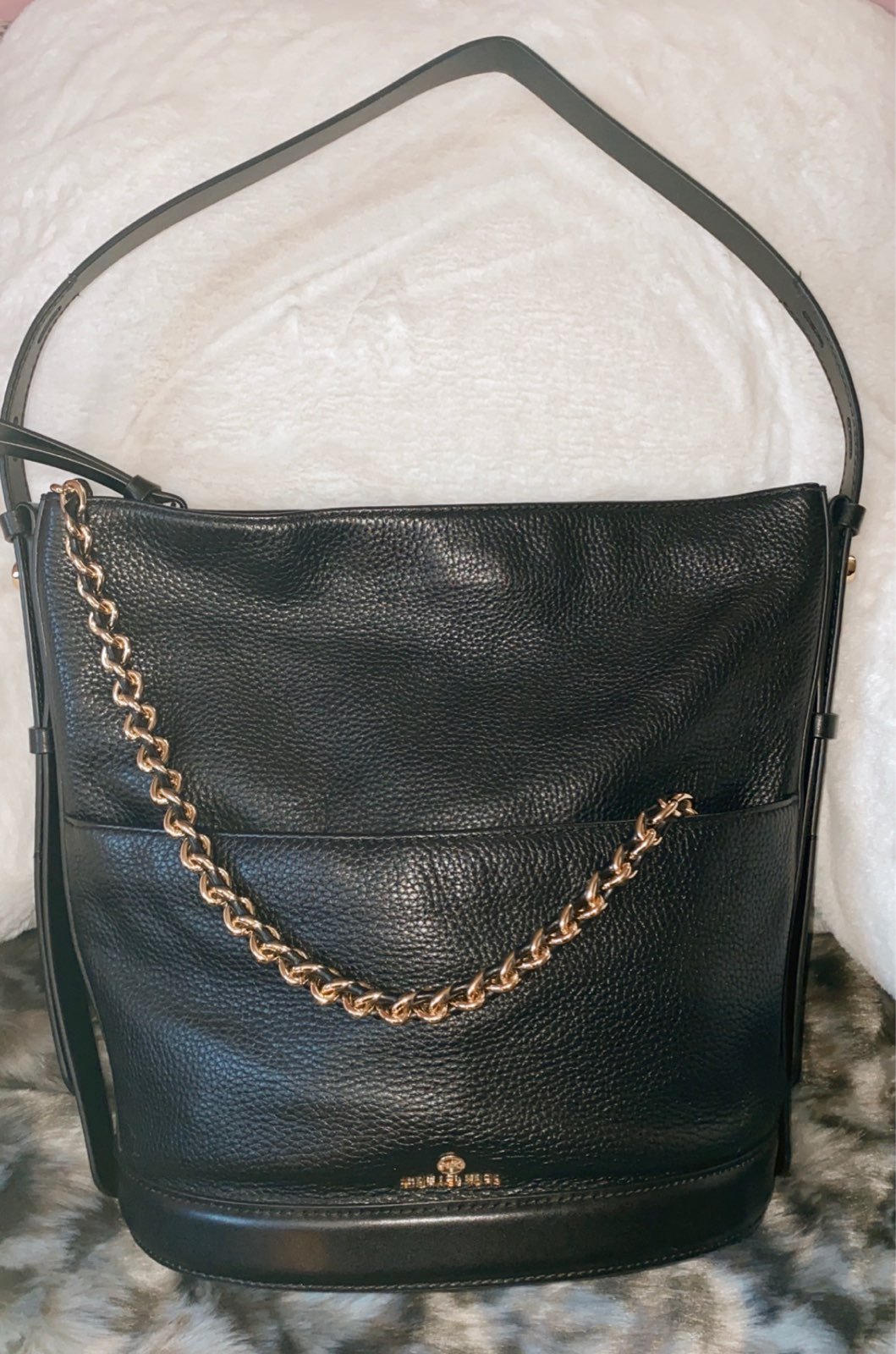 Michael Kors Black Leather Shoulder Bag