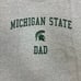 Y2k gray msu michigan state dad tshirt
