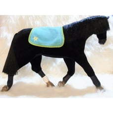 American Girl Doll HORSE Large Black Beauty Tennesse Walker + Saddle Blanket!