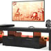 LED TV Stand for 55-75 Inch TV, Modern Entertainment Center with Large Storage