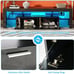 LED TV Stand for 55-75 Inch TV, Modern Entertainment Center with Large Storage