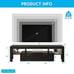 LED TV Stand for 55-75 Inch TV, Modern Entertainment Center with Large Storage