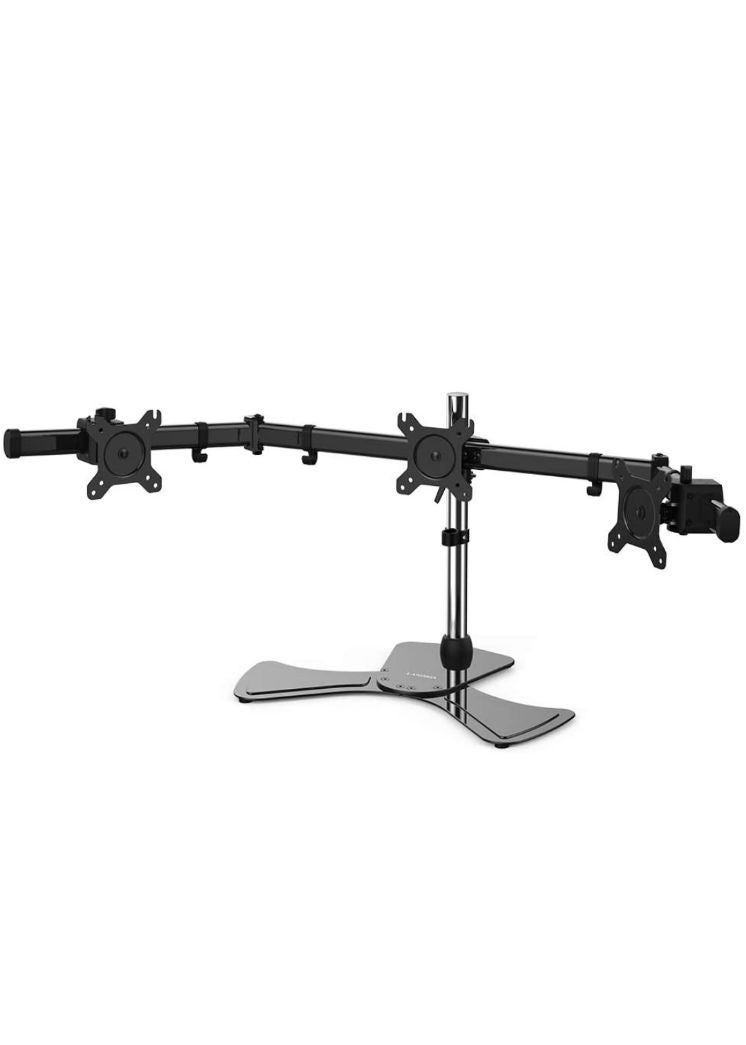 LANGRIA USED 3 Monitor Mount Arm Desk Freestanding