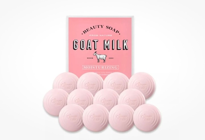 SHOWER MATE K-BEAUTY Strawberry Goat Milk Moisturizing Soap -JUMBO 12 CT.! -NEW!