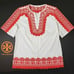 Tory burch Isla tunic white and red