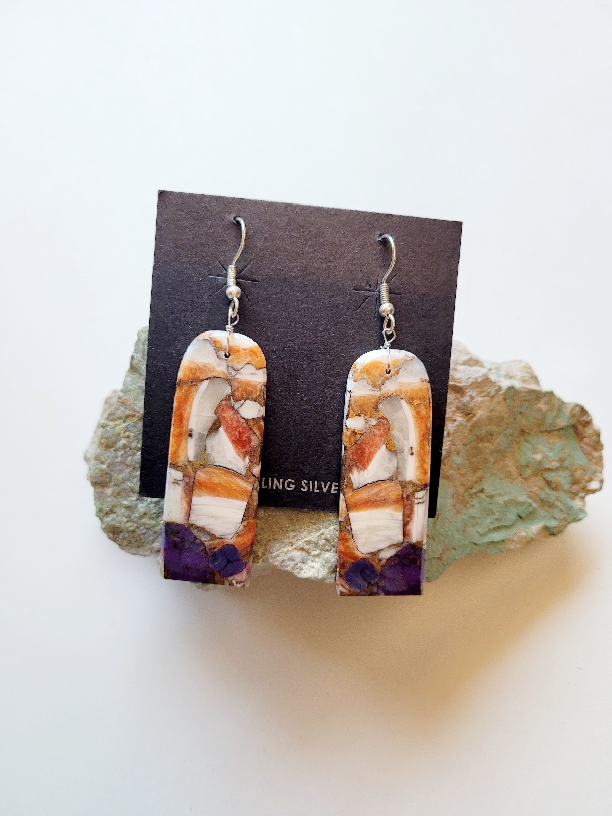 Slab Earrings Native American Handmade