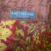 Earthbound Trading Silk Boho Wrap Skirt Brown Floral Paisley Reversible One Size