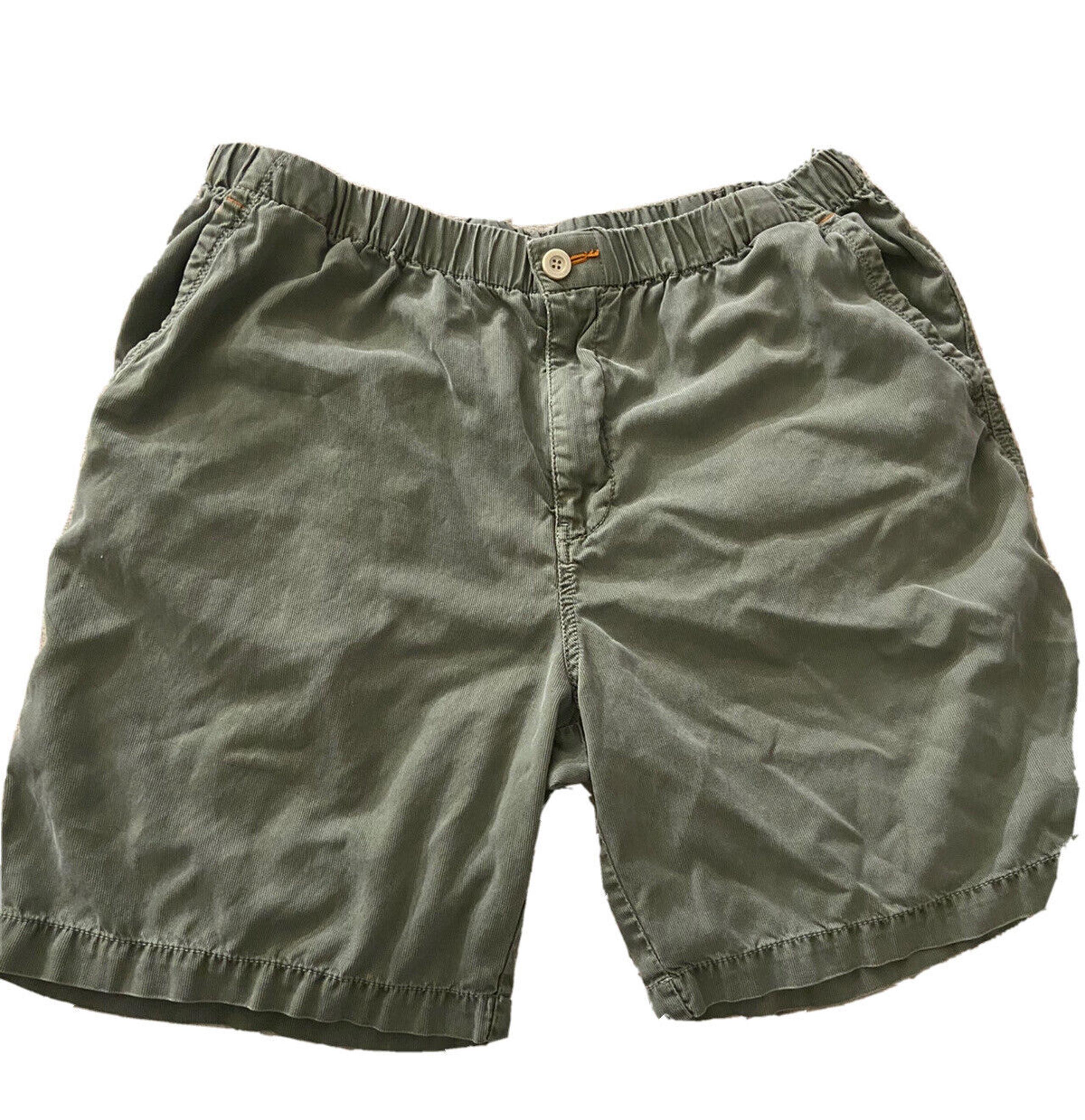 Tommy Bahama Relax Shorts Men’s Large Drawstring Green Chino Casual Adult