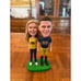 Michigan Fans Couple bobble head stand