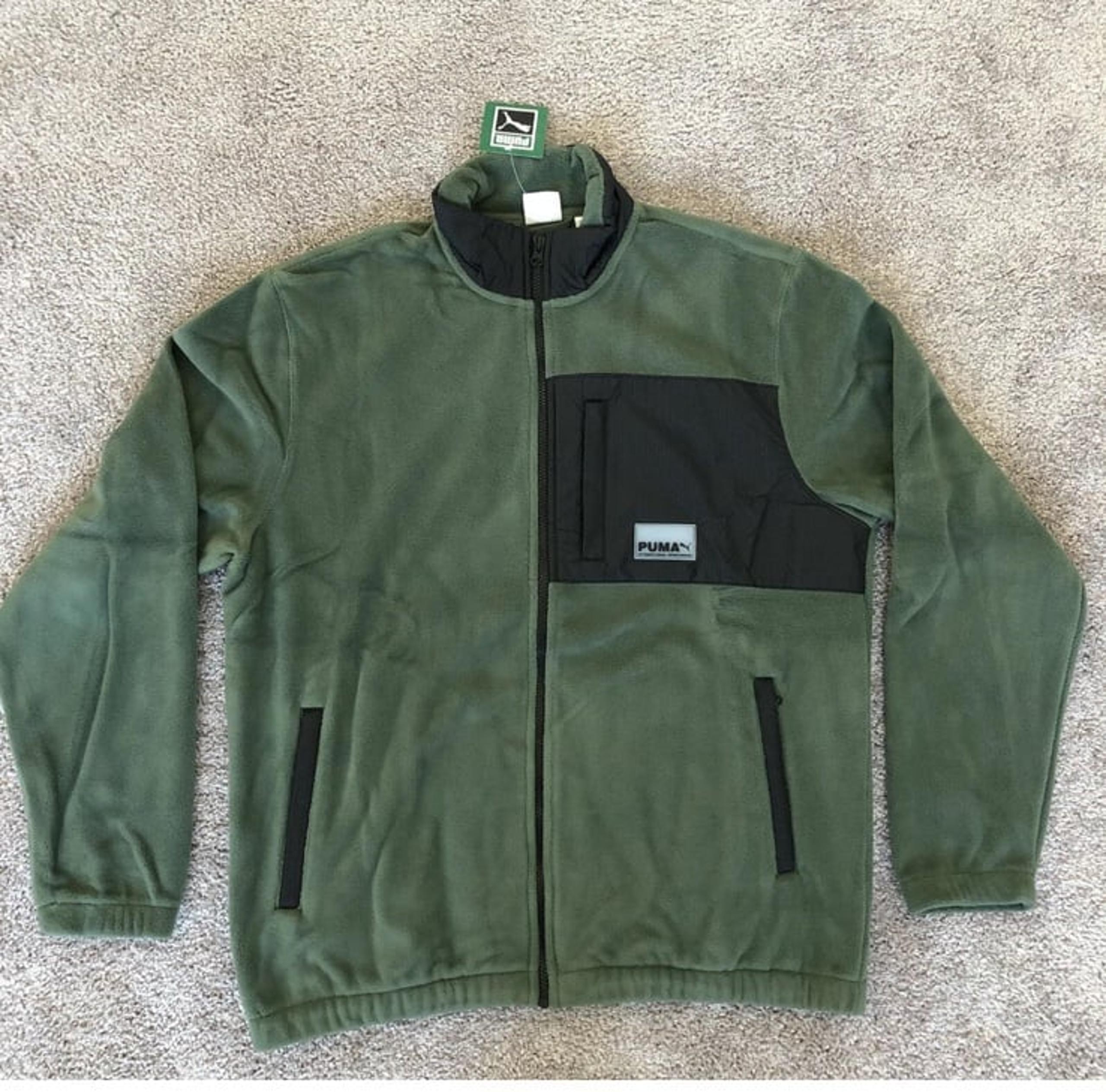 Puma Sportswear Tech Fleece Full Zip Winter Bomber Jacket Men’s Size XL