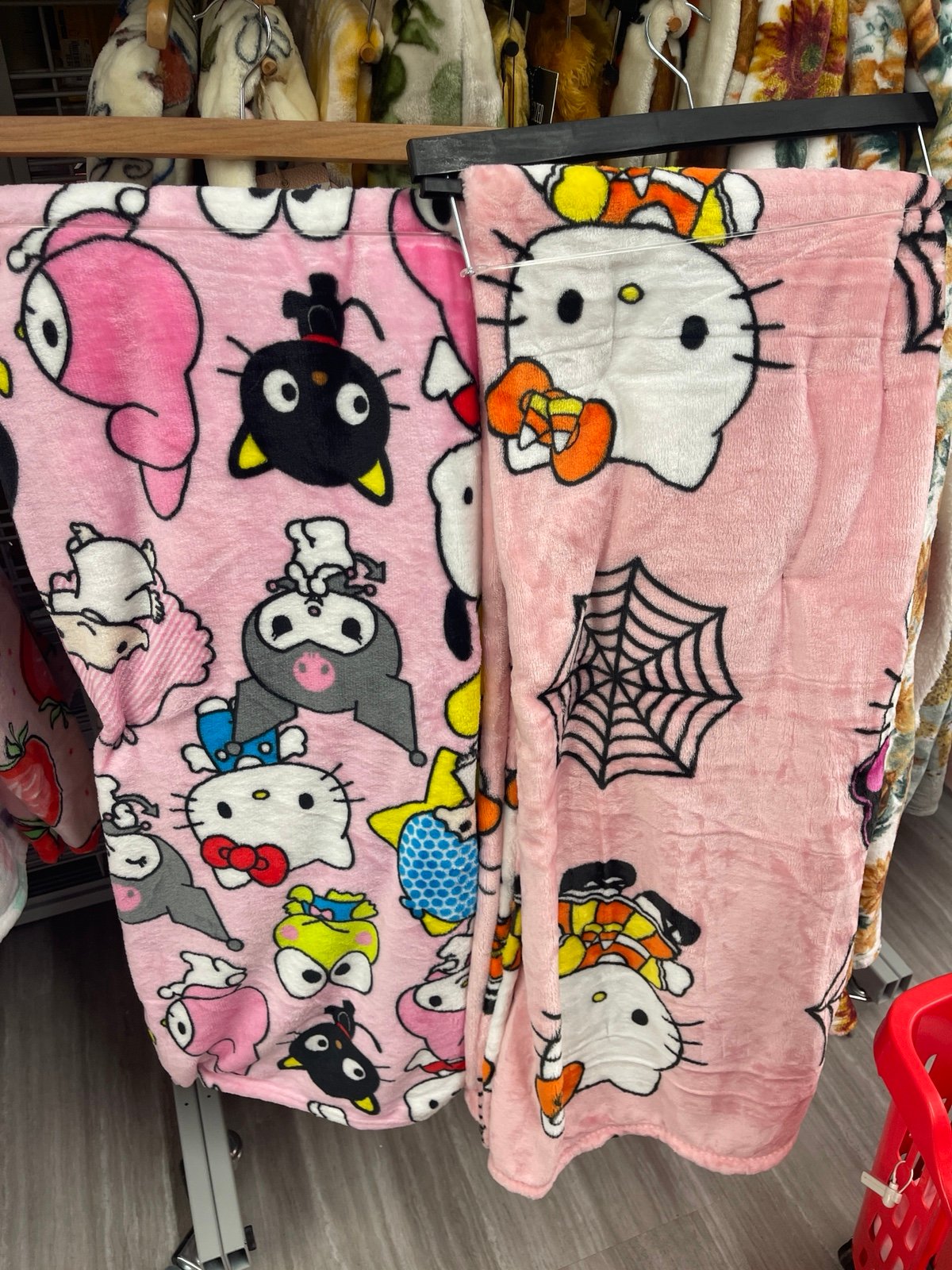 Hello Kitty friend and candy corn blanket