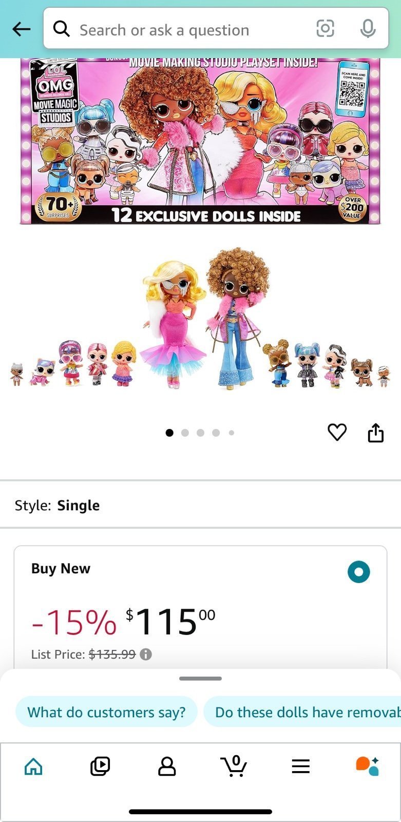 LOL Surprise OMG Movie Magic Studios doll set without OMG DOLLS
