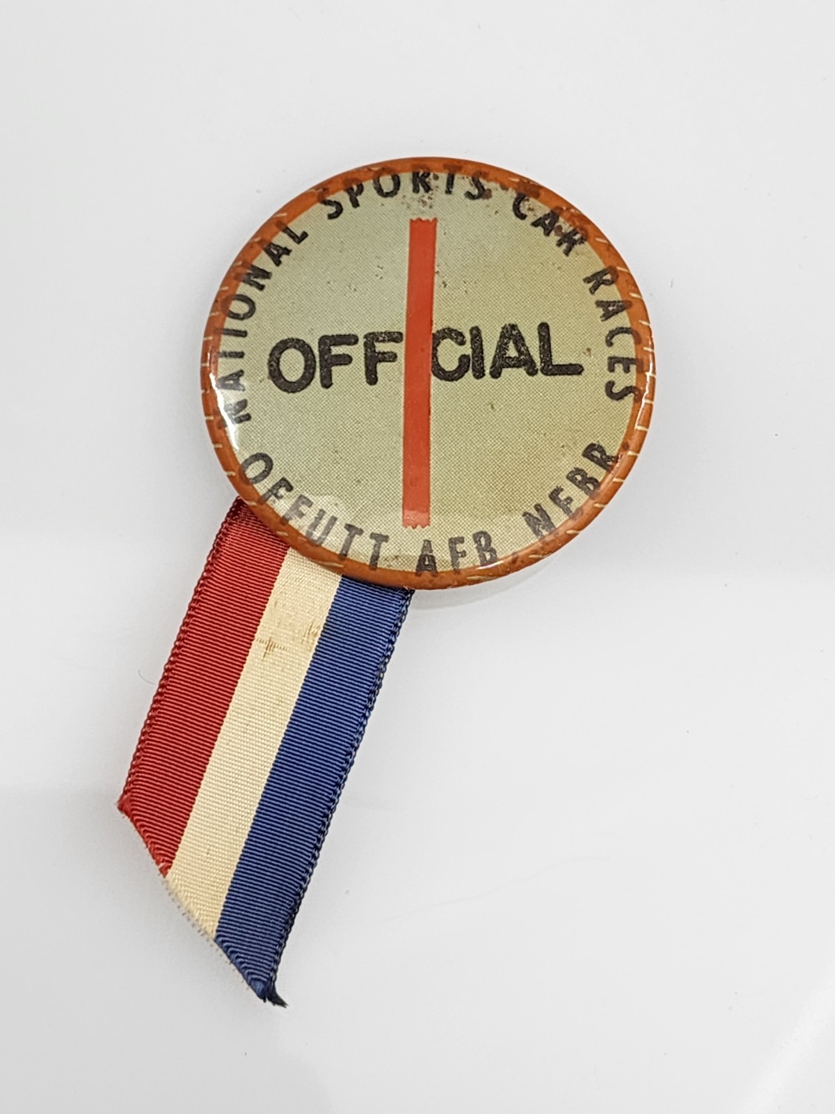Vintage Offutt Afb Airforce Base Race Official Badge 1950s