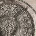 CRYSTAL ROUND SALAD DISH WITH 4 SEGMENTS AND ONE IN THE CENTER 10 X1.5 zz