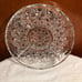 CRYSTAL ROUND SALAD DISH WITH 4 SEGMENTS AND ONE IN THE CENTER 10 X1.5 zz