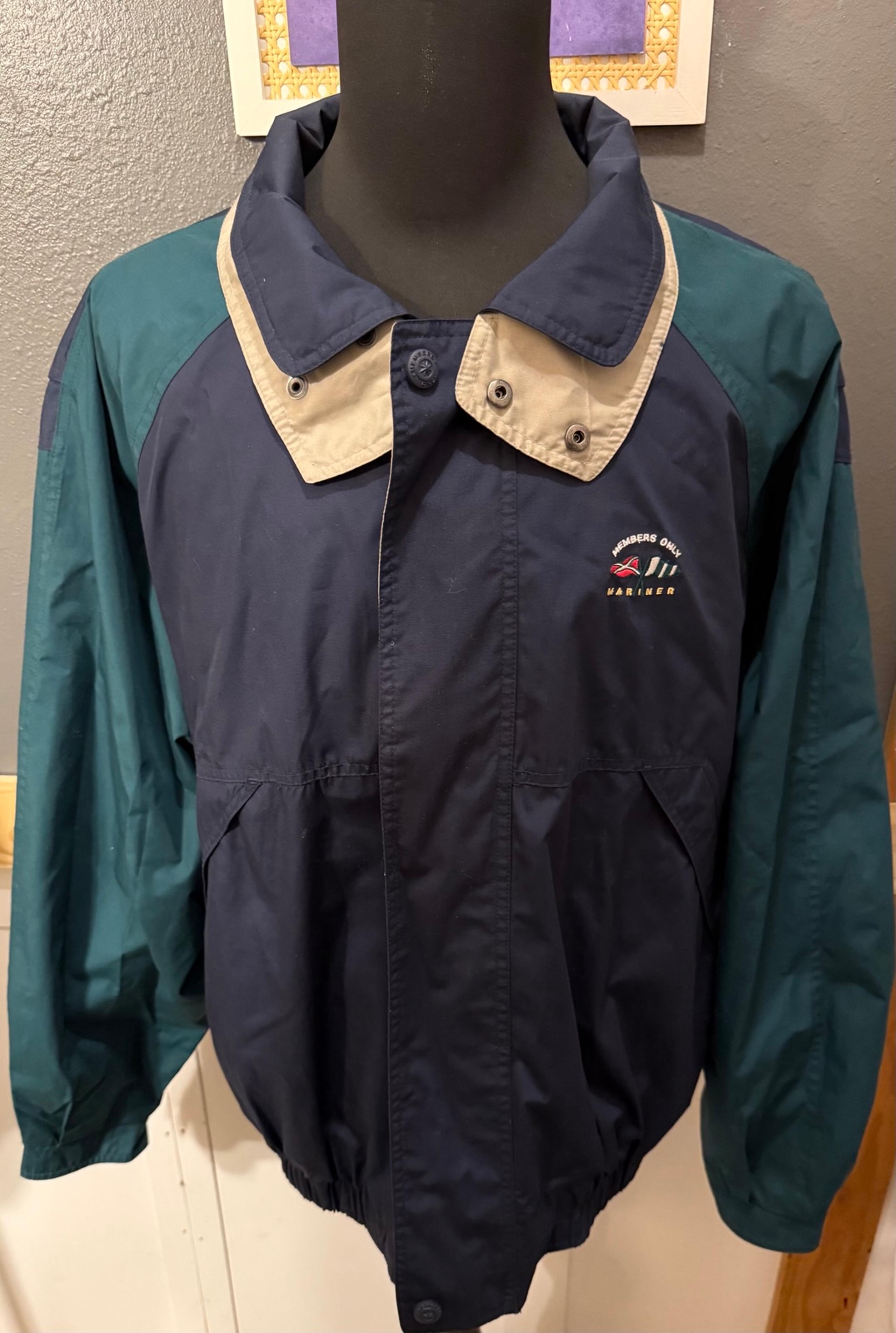 Members only vintage color block mariner jacket size 2XL