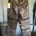 CLIO Vintage High Waist Genuine Black Leather Pants Side Zip Straight Leg Size 8