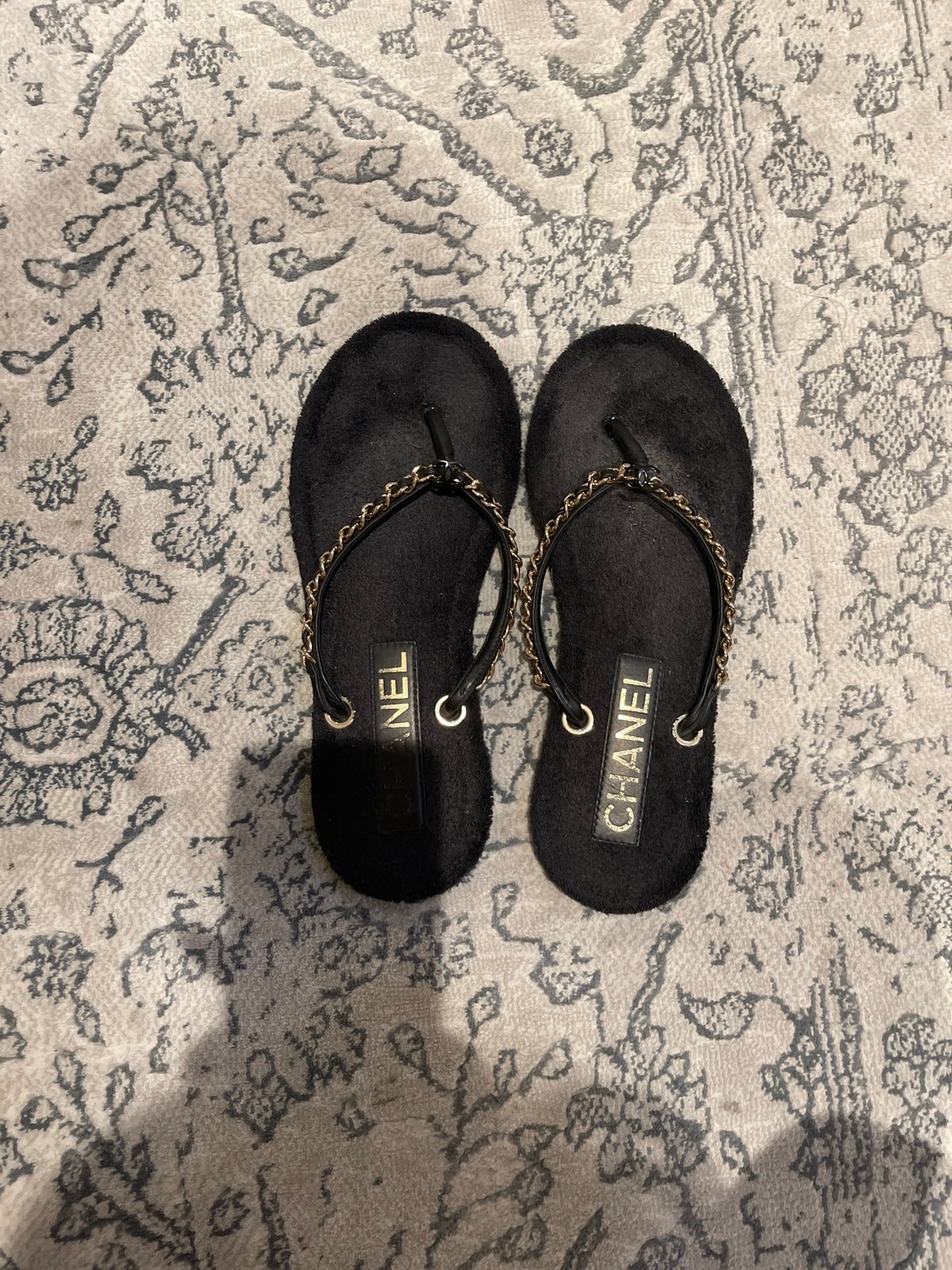 Chanel flip flops sandals