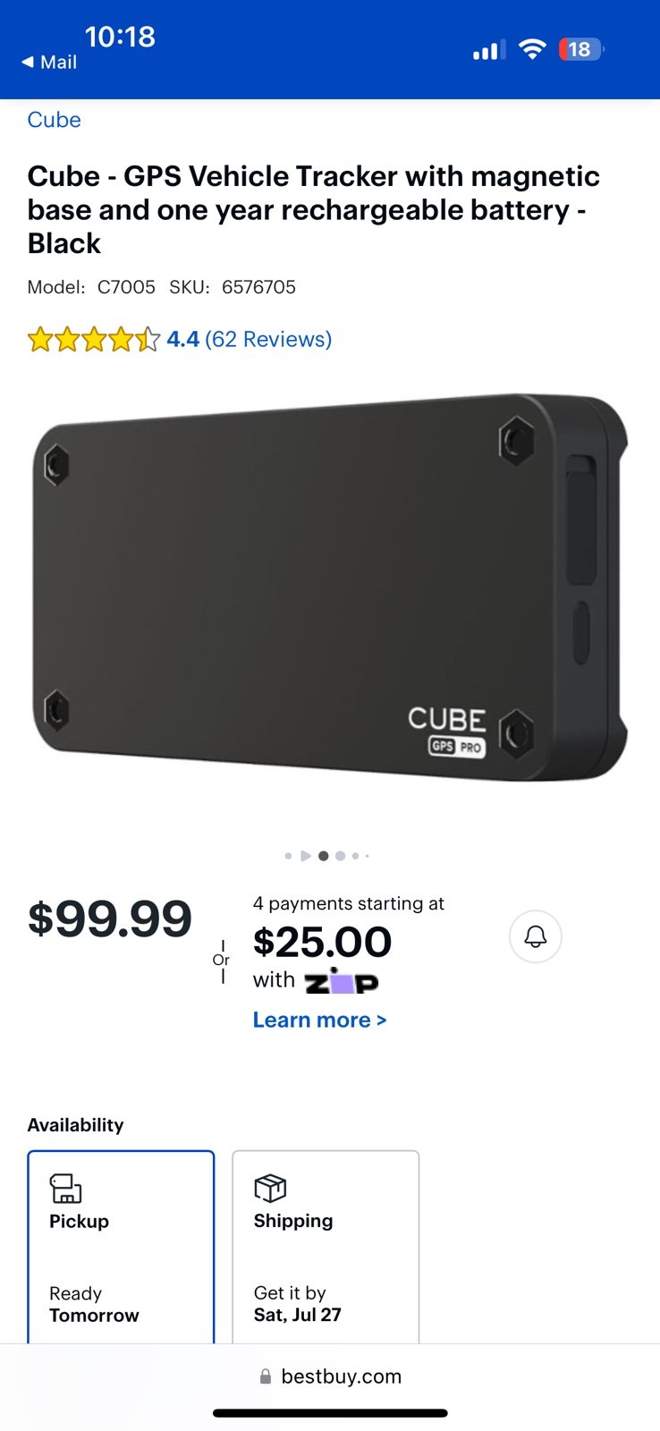 Cube tracking device