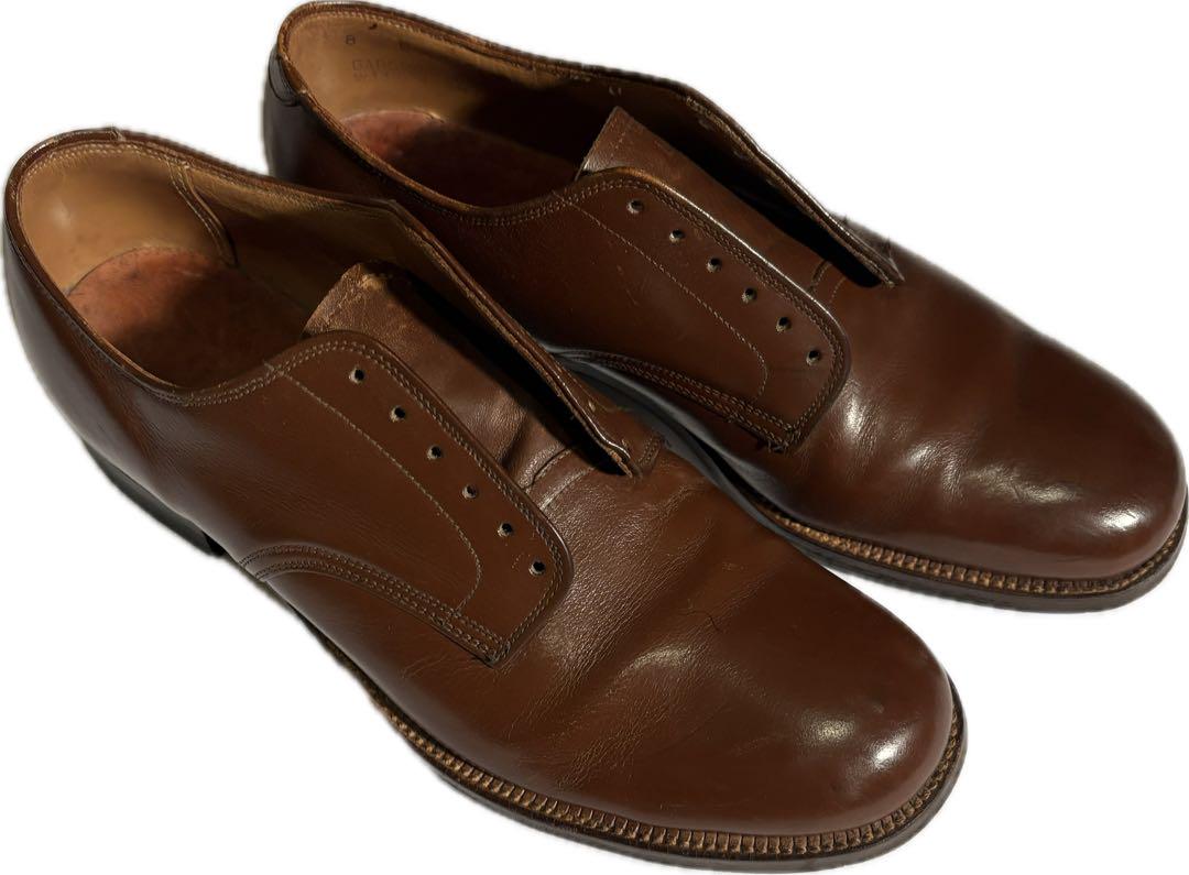 50s 60s US Navy US Army Service Shoes Brown